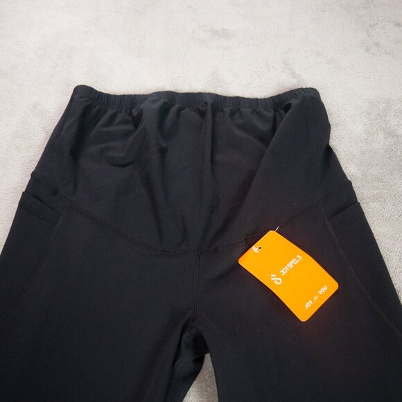 Joyspels Maternity Flare Yoga Pants Bootcut Leggings Black NWT Medium High Waist - Picture 6 of 12